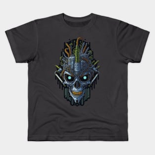 Cyborg Heads S03 D05 Kids T-Shirt